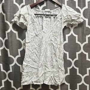 A New Day Textured White Blouse